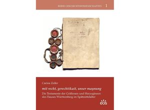 9783830682059 - ¿mit recht gerechtikait unser maynung¿ - Carina Zeiler Taschenbuch