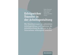 9783830948087 - Erfolgreicher Transfer in der Arbeitsgestaltung Gebunden