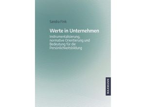 9783830948421 - Werte in Unternehmen - Sandra Fink Kartoniert (TB)