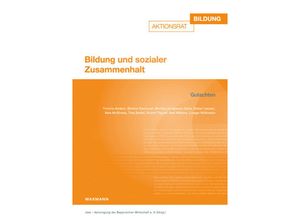 9783830948704 - Bildung und sozialer Zusammenhalt Kartoniert (TB)