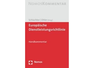 9783832925895 - Kommentar   Europäische Dienstleistungsrichtlinie Kommentar Gebunden