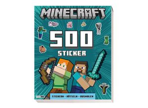 9783833244742 - Minecraft 500 Sticker- Stickern - Rätseln - Ausmalen - Panini Kartoniert (TB)