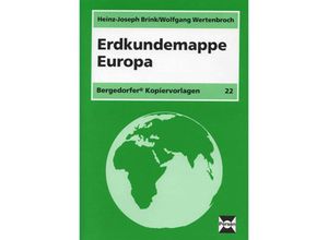 9783834420329 - Erdkundemappe Europa - Heinz-Joseph Brink Wolfgang Wertenbroch Vorlagenmappen