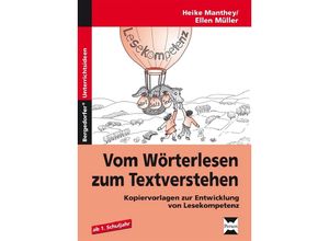 9783834438812 - Bergedorfer® Unterrichtsideen   Vom Wörterlesen zum TextverstehenKopiervorlagen zur Entwicklung von Lesekompetenz ab 1 Schuljahr - Heike Manthey Ellen Müller Geheftet