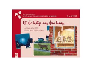 9783834638847 - Sprichwort-Bilderpuzzles für Senioren Ist die Katze aus dem Haus  (Puzzle)