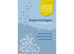 9783834640543 - Deutschwissen kompakt   Deutsch Wissen kompakt Kopiervorlagen für die Klasse 5 6 - Uwe-Carsten Edeler Kartoniert (TB)