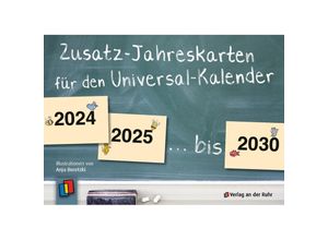 9783834665546 - Zusatz-Jahreskarten 2024 - 2030 für den Universal-Kalender