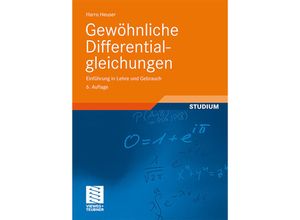 9783834807052 - Studium   Gewöhnliche Differentialgleichungen - Harro Heuser Kartoniert (TB)