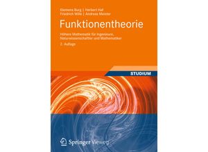 9783834819529 - Funktionentheorie - Klemens Burg Herbert Haf Friedrich Wille Andreas Meister Kartoniert (TB)