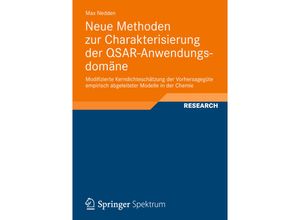 9783834824882 - Neue Methoden zur Charakterisierung der QSAR-Anwendungsdomäne - Max Nedden Kartoniert (TB)