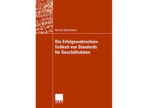 9783835007390 - Standardisierung und Erfolgswahrscheinlichkeit XML-basierter Geschäftsdatenformate - Bernd Stemmann Kartoniert (TB)