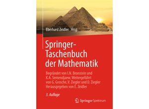 9783835101234 - Springer-Taschenbuch der Mathematik - W Hackbusch H R Schwarz Eberhard Zeidler Gebunden