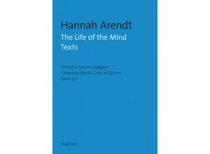 9783835330276 - The Life of the Mind 2 Teile - Hannah Arendt Gebunden