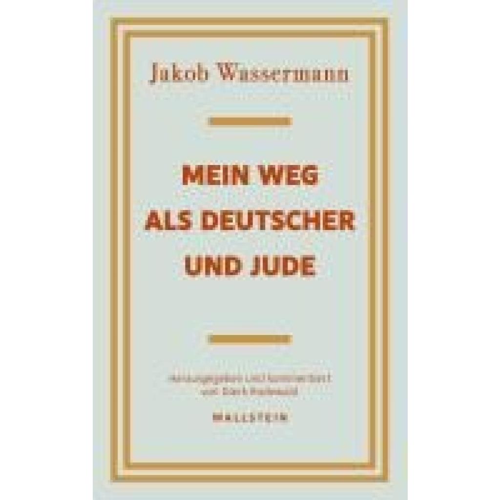 9783835356535 - Wassermann Jakob Mein Weg als Deutscher und Jude