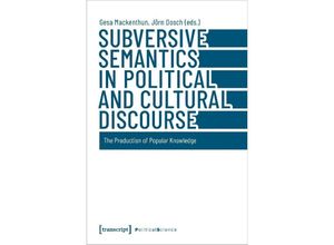 9783837661774 - Subversive Semantics in Political and Cultural Discourse Kartoniert (TB)