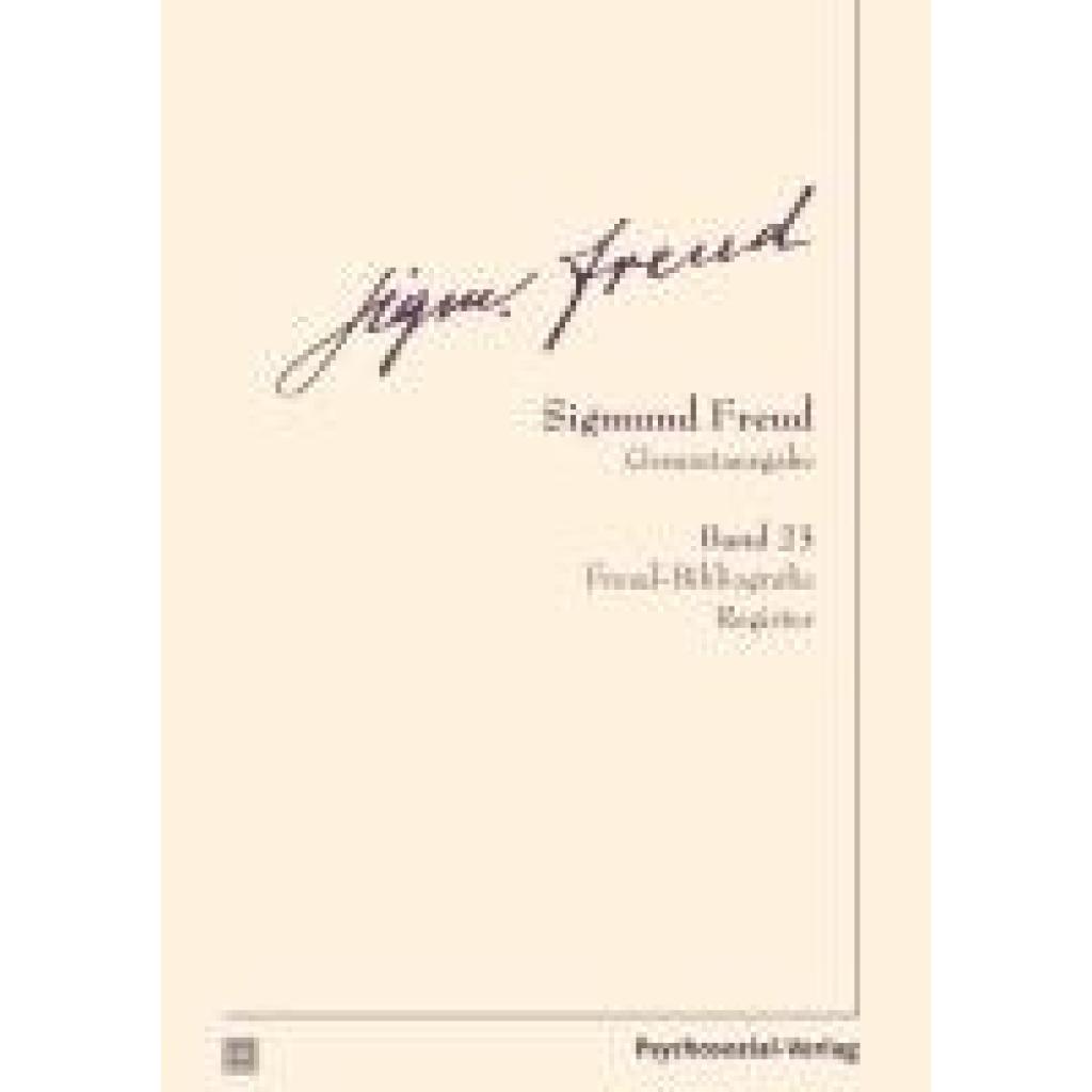 9783837924237 - Freud Sigmund Gesamtausgabe (SFG) Band 23