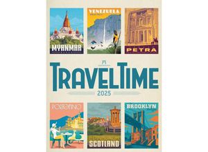 9783838425153 - Travel Time - Reise-Plakate Kalender 2025