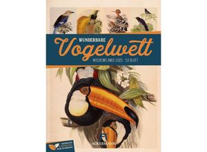 9783838435114 - Wunderbare Vogelwelt - Vintage Wochenplaner Kalender 2025