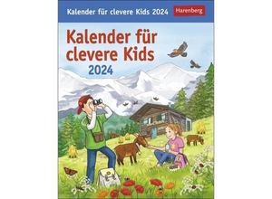 9783840031434 - Kalender für clevere Kids Tagesabreißkalender 2024 Täglich neues Wissen für Kinder ab 8 Abreißkalender für jeden Tag mit spannenden Fragen und kind