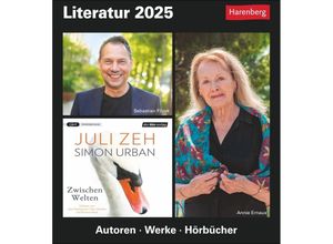 9783840033308 - Literatur Tagesabreißkalender 2025 - Kulturkalender - Autoren Werke Hörbücher