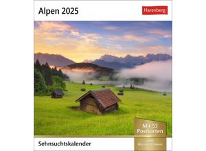 9783840033339 - Bildkalender 2105500 Alpen 1 Woche   1 Seite 16x175cm 2025 9783840033339 Harenberg