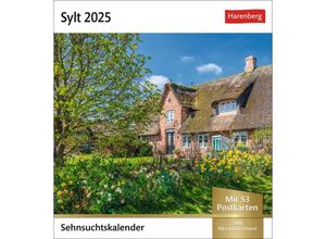 9783840033469 - Sylt Sehnsuchtskalender 2025 - Wochenkalender mit 53 Postkarten