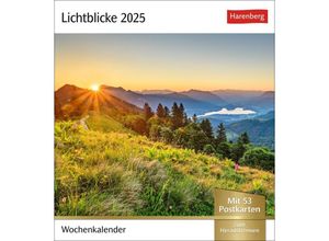 9783840033506 - Lichtblicke Postkartenkalender 2025 - Wochenkalender mit 53 Postkarten