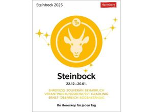 9783840033643 - Steinbock Sternzeichenkalender 2025 - Tagesabreißkalender - Ihr Horoskop für jeden Tag