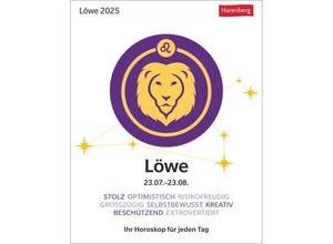 9783840033711 - Löwe Sternzeichenkalender 2025 - Tagesabreißkalender - Ihr Horoskop für jeden Tag