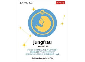 9783840033728 - Jungfrau Sternzeichenkalender 2025 - Tagesabreißkalender - Ihr Horoskop für jeden Tag