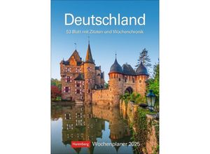 9783840033827 - Deutschland Wochenplaner 2025 - 53 Blatt mit Zitaten und Wochenchronik