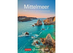 9783840033957 - Mittelmeer Wochenplaner 2025 - 53 Blatt mit Zitaten und Wochenchronik