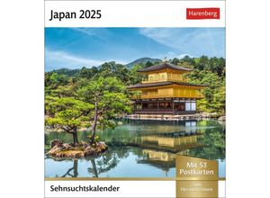 9783840034534 - Japan Sehnsuchtskalender 2025 - Wochenkalender mit 53 Postkarten