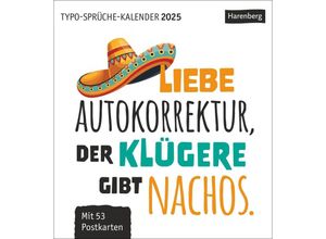 9783840034800 - Bildkalender 3310157 Typo Sprüche 1 Woche   1 Seite 16x175cm 2025 9783840034800 Harenberg