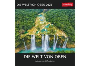 9783840035296 - Die Welt von oben Postkartenkalender 2025 - Kalender mit 53 Postkarten