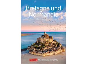 9783840035418 - Bretagne und Normandie Wochenplaner 2025 - 53 Blatt mit Zitaten und Wochenchronik