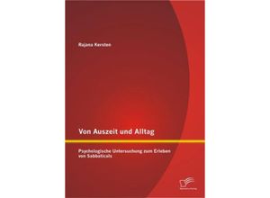 9783842869059 - Von Auszeit und Alltag - Rajana Kersten Kartoniert (TB)