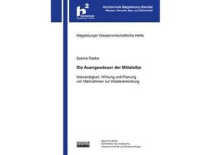 9783844090857 - Die Auengewässer der Mittelelbe - Sabine Radke Taschenbuch