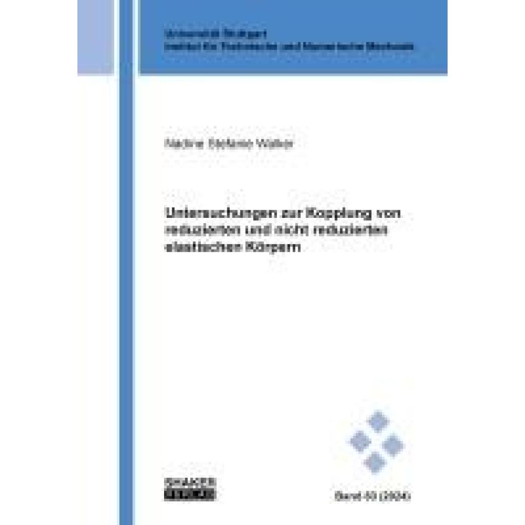 9783844095227 - Walker Nadine Stefanie Untersuchungen zur Kopplung von reduzierten und nicht reduzierten elastischen Körpern