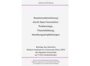 9783844229127 - Staatsmodernisierung durch Open Innovation - Johann Herzberg Kartoniert (TB)