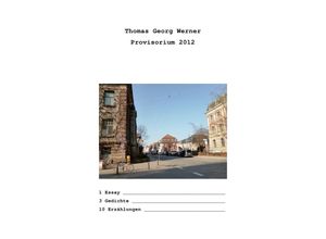 9783844230642 - Provisorium 2012 - Thomas Georg Werner Kartoniert (TB)