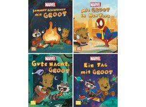 9783845125596 - Mini-Bücher   Mini-Bücher 4er Marvel Guardians of the Galaxy 1-4 Gebunden