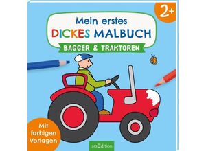 9783845855103 - Mein erstes dickes Malbuch ab 2 - Bagger und Traktoren Kartoniert (TB)