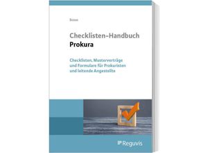 9783846214527 - Checklisten-Handbuch Prokura - Christian Bosse Gebunden