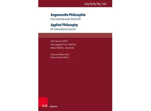 9783847112402 - Angewandte Philosophie Eine internationale Zeitschrift   Applied Philosophy An International Journal Kartoniert (TB)