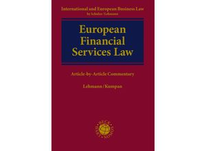 9783848736904 - European Financial Services Law Gebunden