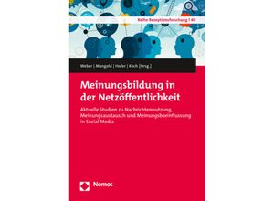 9783848751884 - Meinungsbildung in der Netzöffentlichkeit Kartoniert (TB)