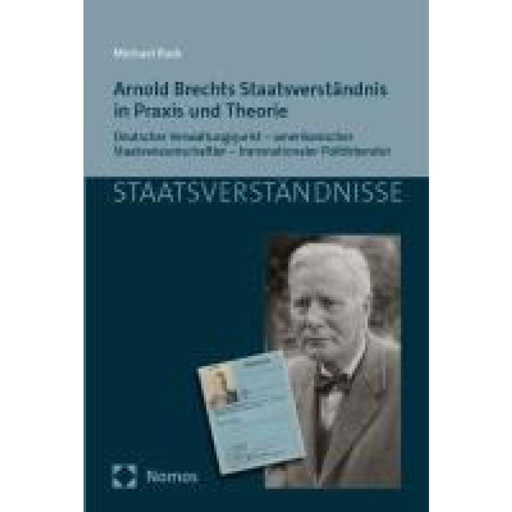 9783848753321 - Ruck Michael Arnold Brechts Staatsverständnis in Praxis und Theorie