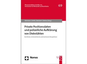 9783848759057 - Private Positionsdaten und polizeiliche Aufklärung von Diebstählen Kartoniert (TB)
