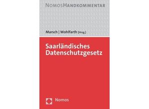 9783848767861 - Saarländisches Datenschutzgesetz Gebunden